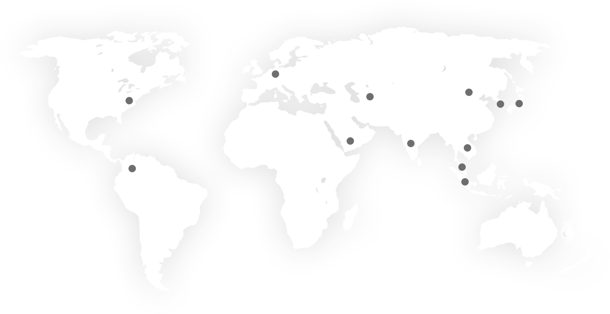 Mapa - Locais da CNS no mundo